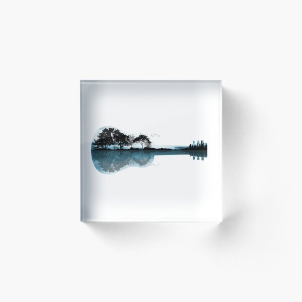 Nature Guitar Acrylic Block