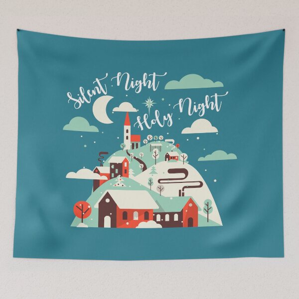 Item preview, Silent Night.Holy Night. Winter Village.Christian. designed and sold by Mia-Kara.