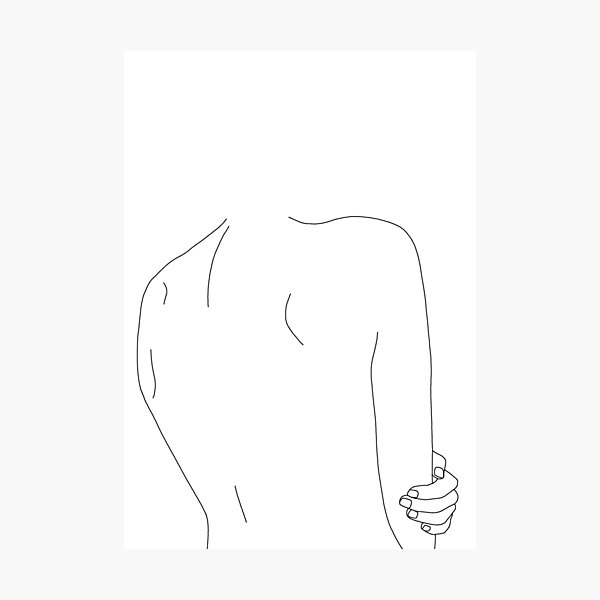 Lámina fotográfica «Dibujo de la espalda de la mujer - Ada» de  TheColourStudy | Redbubble