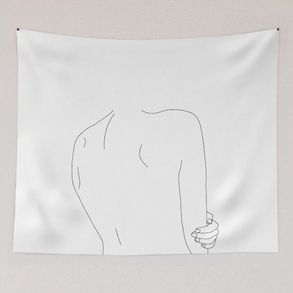 Item preview, Woman's back line drawing - Ada designed and sold by TheColourStudy.