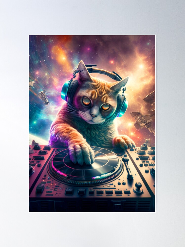 Dj Cat Posters for Sale