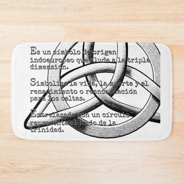 Item preview, Triquetra with meaning (in spanish) designed and sold by Dendros-Studio.