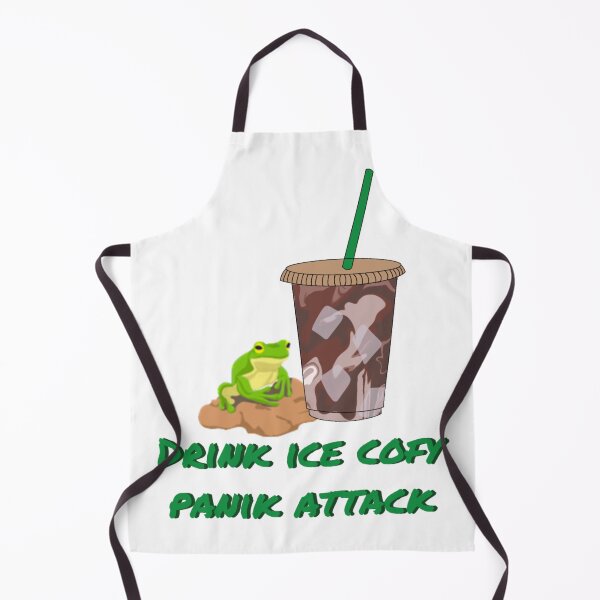 Artikelvorschau, Drink ice cofy frog panikattacke entworfen und verkauft von Artheticsbyamna.