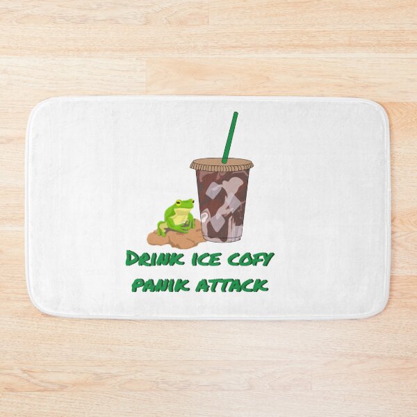 Artikelvorschau, Drink ice cofy frog panikattacke entworfen und verkauft von Artheticsbyamna.