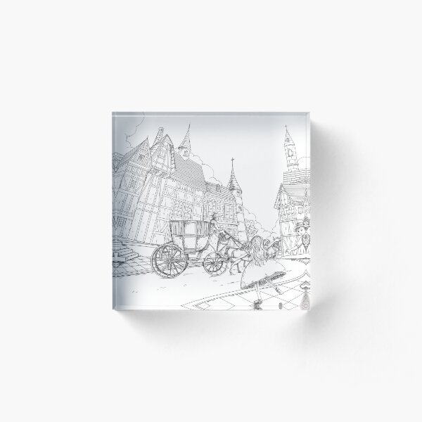 The Bavarian Village Acrylic Block