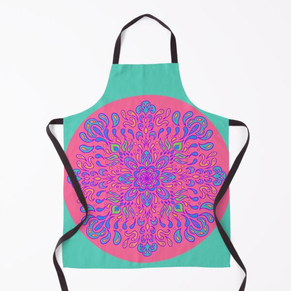 Item preview, Neon Mandala Flower Abstract designed and sold by Chatchot.
