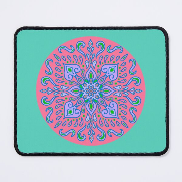 Item preview, Neon Mandala Flower Abstract designed and sold by Chatchot.