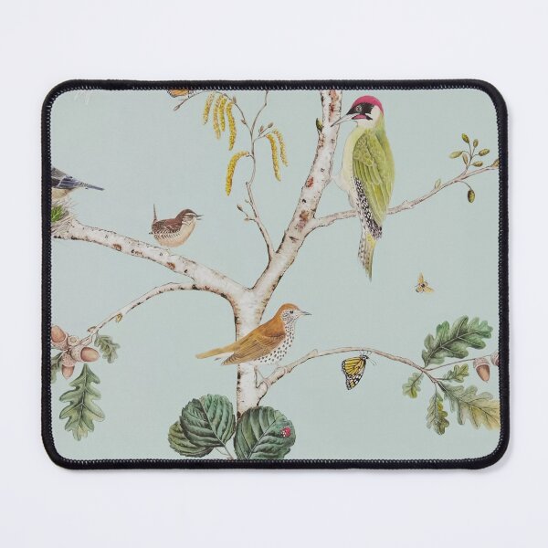 Item preview, Blue green Chinoiserie Birds designed and sold by Yunihadi.