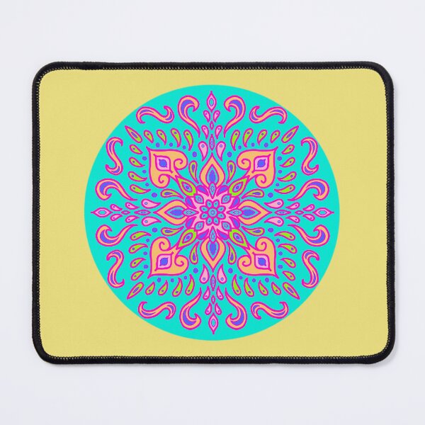 Item preview, Neon Mandala Flower Abstract designed and sold by Chatchot.