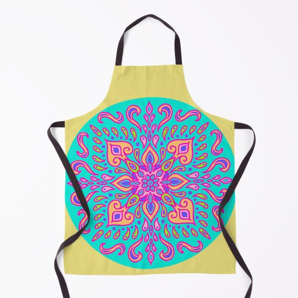 Item preview, Neon Mandala Flower Abstract designed and sold by Chatchot.
