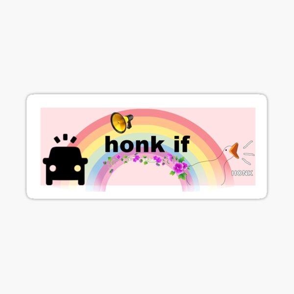 honk if sticker Sticker