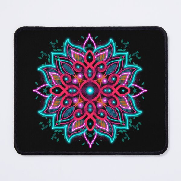 Item preview, Neon Mandala Flower Abstract designed and sold by Chatchot.