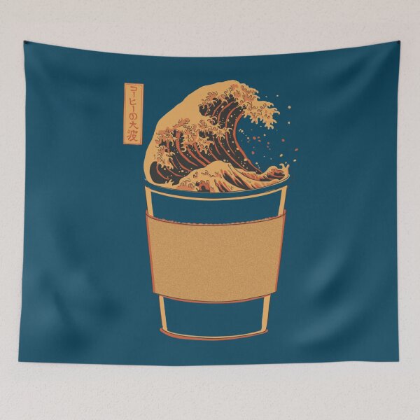 Item preview, The Great Wave of Caffeine   designed and sold by Youniversesf.