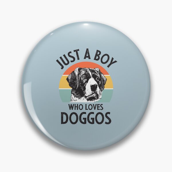 Item preview, Just a Boy who loves Doggos Vintage Statement Multi Color designed and sold by Osh Sales.