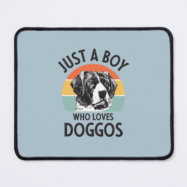 Item preview, Just a Boy who loves Doggos Vintage Statement Multi Color designed and sold by Osh Sales.