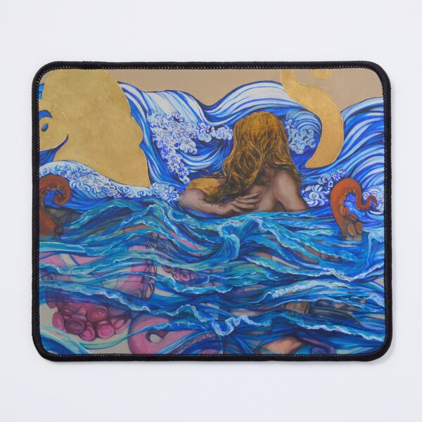 Item preview, Pearl Diver Attacked by Octopus designed and sold by AmandaFineArt.
