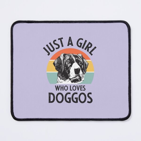 Item preview, Just a Girl who loves Doggos Vintage Statement Multi Color designed and sold by Osh Sales.