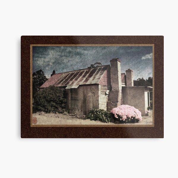 Fruit Picker's Hut, Tasmania Metal Print