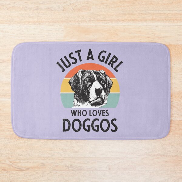 Item preview, Just a Girl who loves Doggos Vintage Statement Multi Color designed and sold by Osh Sales.