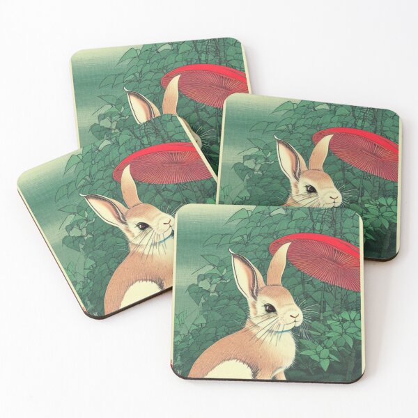 Item preview, White and Brown American Cute Rabbit Mini Rex Rabbit Bunny designed and sold by wigobun.