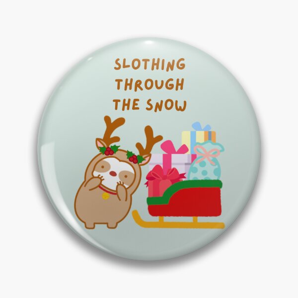 Item preview, Slothing Through the Snow Christmas Sleigh Sloth  designed and sold by theslothinme.