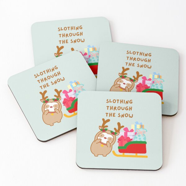 Item preview, Slothing Through the Snow Christmas Sleigh Sloth  designed and sold by theslothinme.