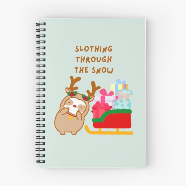 Item preview, Slothing Through the Snow Christmas Sleigh Sloth  designed and sold by theslothinme.