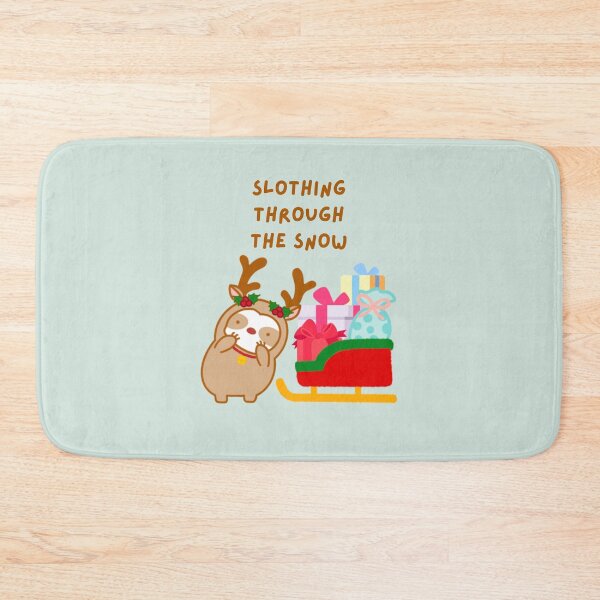 Item preview, Slothing Through the Snow Christmas Sleigh Sloth  designed and sold by theslothinme.
