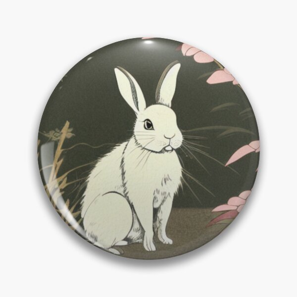 Item preview, Cute White Mini Rex Rabbit Fluffy Animal designed and sold by wigobun.