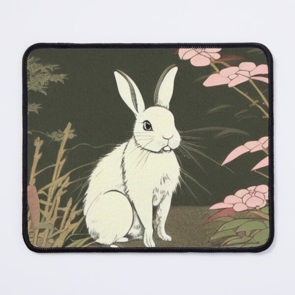 Item preview, Cute White Mini Rex Rabbit Fluffy Animal designed and sold by wigobun.