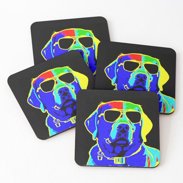 Item preview, Labrador retriever in style of an Andy Warhol painting designed and sold by AIK9Artwork.