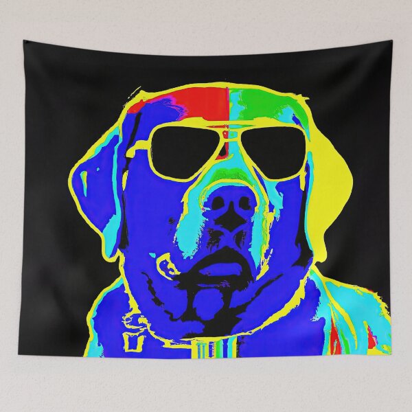 Item preview, Labrador retriever in style of an Andy Warhol painting designed and sold by AIK9Artwork.