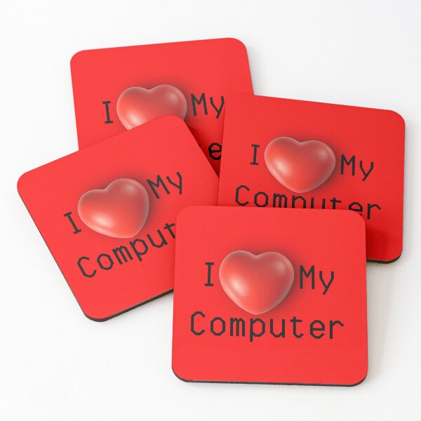 Item preview, I Love (Heart) My Computer designed and sold by SnarkyTeesMugs.