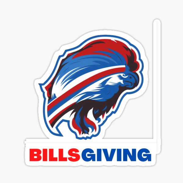 Blue Red Billsgiving SVG, Buffalo Bills Chicken