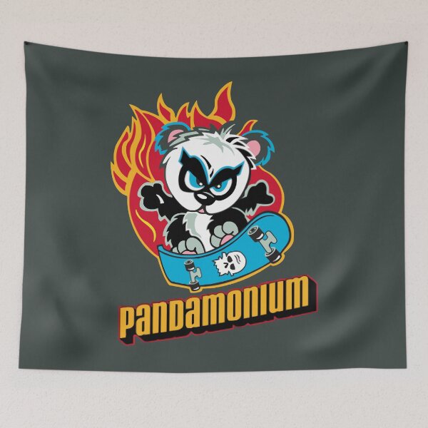 Item preview, Panda Black And White Cute Skate designed and sold by swearnoodles.