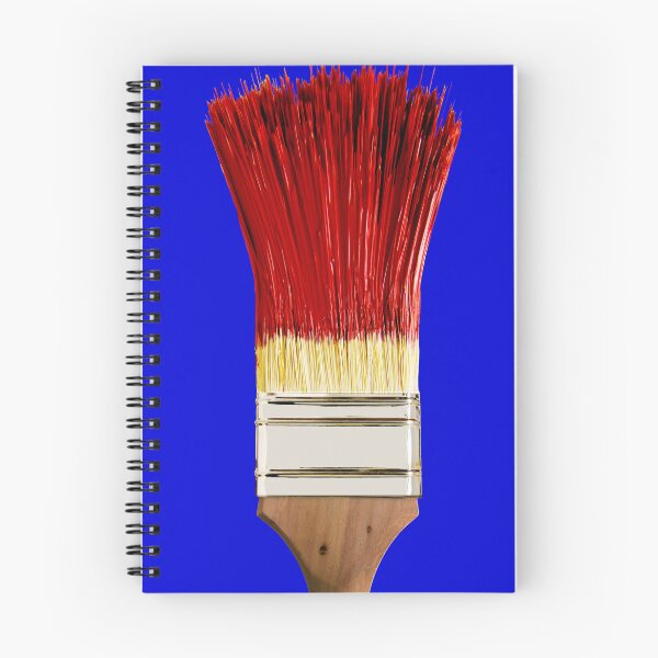 Item preview, Paintbrush with red paint on a blue background designed and sold by Jürgen Wiesler.