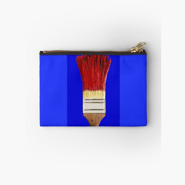 Item preview, Paintbrush with red paint on a blue background designed and sold by Jürgen Wiesler.