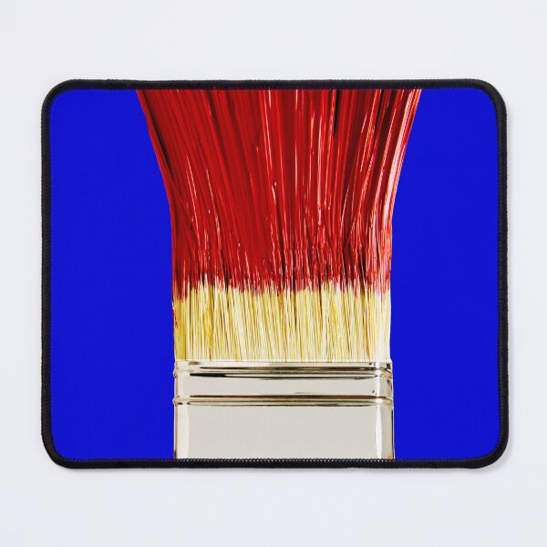 Item preview, Paintbrush with red paint on a blue background designed and sold by Jürgen Wiesler.