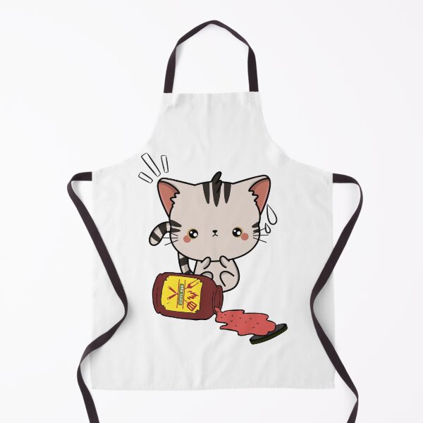 Item preview, Cute Tabby Cat Spilled BBQ Sauce designed and sold by Pet Station.