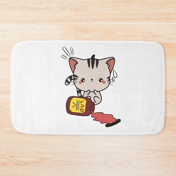 Item preview, Cute Tabby Cat Spilled BBQ Sauce designed and sold by Pet Station.