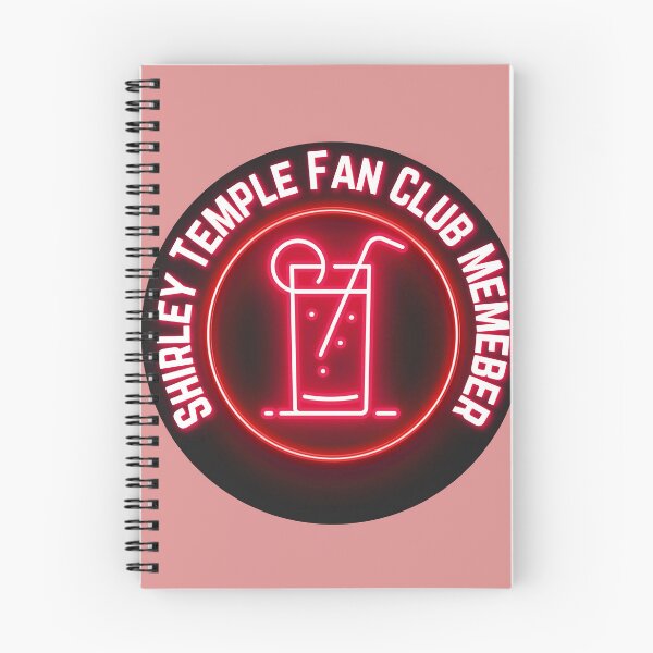 Item preview, Neon Red Shirley Temple Fan Club Badge designed and sold by Pink Ribbon.