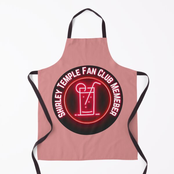 Item preview, Neon Red Shirley Temple Fan Club Badge designed and sold by Pink Ribbon.