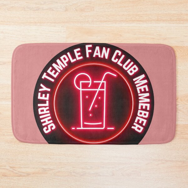 Item preview, Neon Red Shirley Temple Fan Club Badge designed and sold by Pink Ribbon.