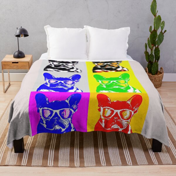 Item preview, French Bulldogs in style of an Andy Warhol painting designed and sold by AIK9Artwork.