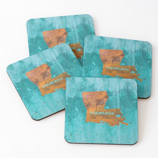 Item preview, Louisiana Rust on Teal designed and sold by Elisabeth Lucas.