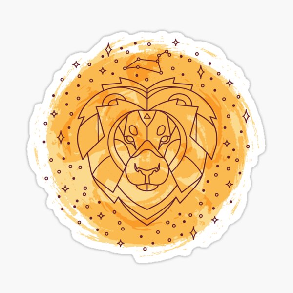 Astrology Zodiac Sign — Leo Sticker