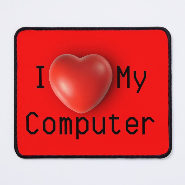 Item preview, I Love (Heart) My Computer designed and sold by SnarkyTeesMugs.