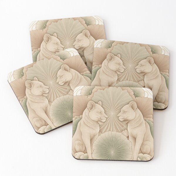 Item preview, Lioness Duet designed and sold by BellasArtStudio.