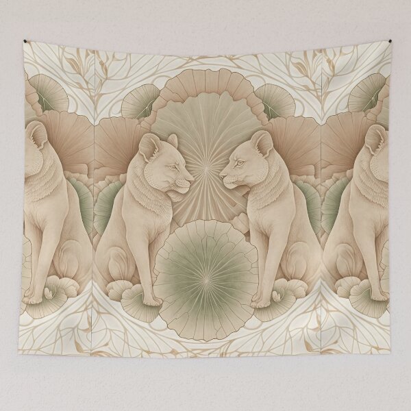 Item preview, Lioness Duet designed and sold by BellasArtStudio.
