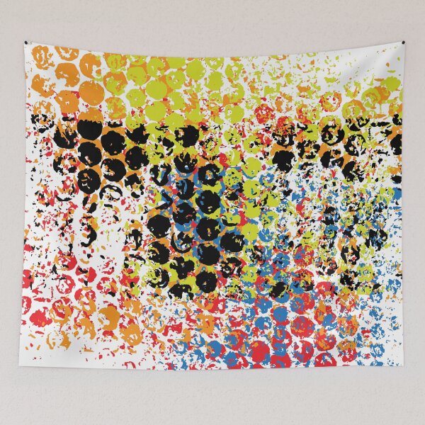 Item preview, Colored Grunge Halftone Art Pattern designed and sold by PIXEL POP DESIGNS - Beyond the Norm!.